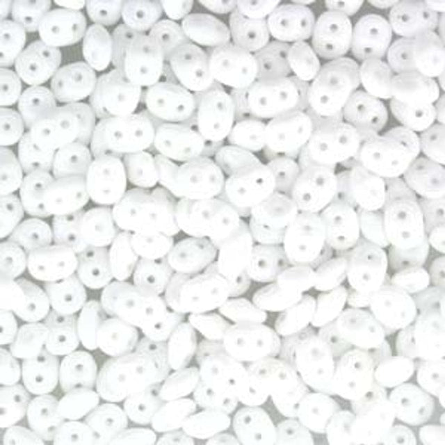 Matubo Mini Duo, Chalk Mat White, 2x4mm, 8gr - Uniq Perler - 0790524470044