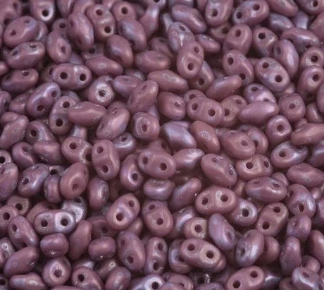 Matubo Mini Duo, Nebula Violet Mat, 2x4mm, 8gr - Uniq Perler - 790524598151