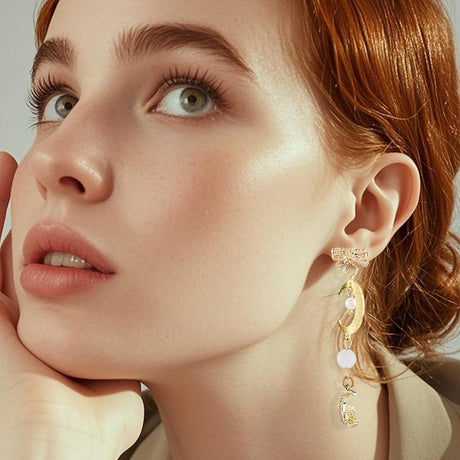 Mellemled Måne – 2 Farver Langtidsholdbar (22mm, 40 stk) - Uniq Perler - 117683