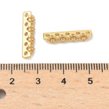 Zwischenteil mit kubischen Zirkonia – Blume, 18K Vergoldet Messing (19,5x5x3,5mm) 2 Stk.