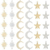 Mellemled Mix – Langtidsholdbar - Sol Måne Stjerne (30 stk) - Uniq Perler - 117681