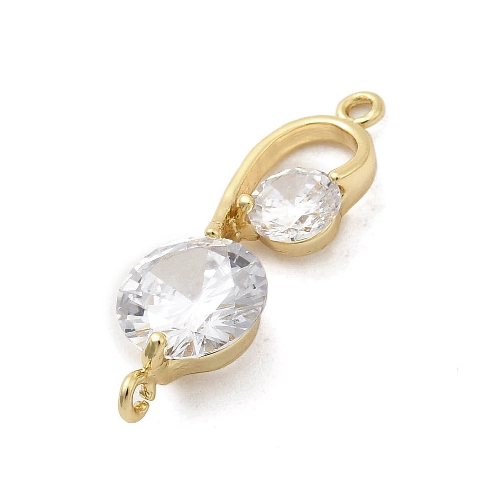 Mellemled – Zirkonia 18K Forgyldt Langtidsholdbar (24.5mm) - Uniq Perler - 117686