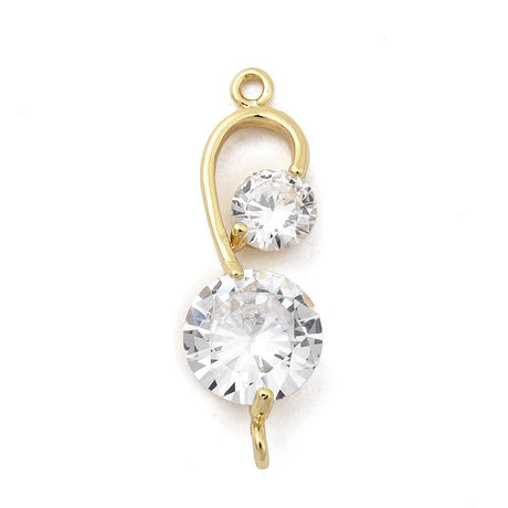 Mellemled – Zirkonia 18K Forgyldt Langtidsholdbar (24.5mm) - Uniq Perler - 117686