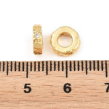 Mellemleds Perler Med Zirkonia – 18K Langtidsholdbar Forgyldt Messing (7,5x2,3mm) 2 stk. - Uniq Perler - 122493