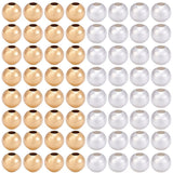 Mellanledspärlor – Långtidshållbar Förgylld Mässing, Färgmix (3,5 mm) 400 st.