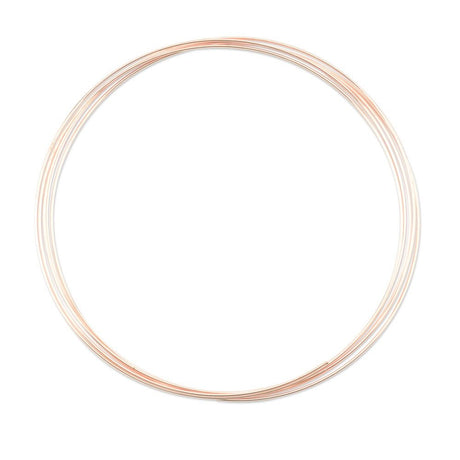 Memory Wire Halskæde XL – Rosaguld 1,0 mm (Ca. 5 Omgange) - Uniq Perler - 123310