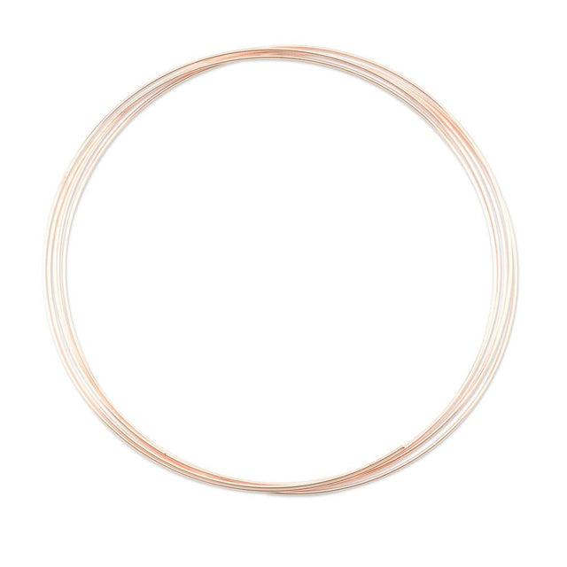 Memory Wire Halskæde XL – Rosaguld 1,0 mm (Ca. 5 Omgange) - Uniq Perler - 123310
