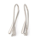 Messing Ørekrog – Platinfarvet, Langtidsholdbar Belægning (23mm) - Uniq Perler - 