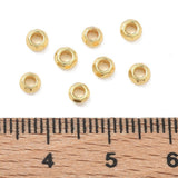Messing Perler – Rondel, 18K Langtidsholdbar Forgyldt (4x2mm) 6 stk. - Uniq Perler - 122552