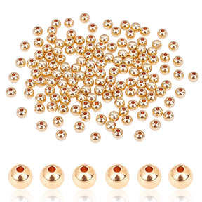 Messing Perler – Rondel, Langtidsholdbar 14K Forgyldt (5x4,5mm) 150 Stk - Uniq Perler - 113406