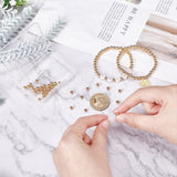 Messing Perler – Rondel, Langtidsholdbar 14K Forgyldt (5x4,5mm) 150 Stk - Uniq Perler - 113406