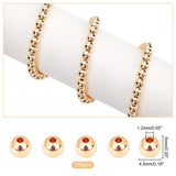 Messing Perler – Rondel, Langtidsholdbar 14K Forgyldt (5x4,5mm) 150 Stk - Uniq Perler - 113406