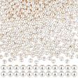 Messing Perler – Runde, Langtidsholdbar Forsølvet (4x3mm) 400 stk. - Uniq Perler - 122555