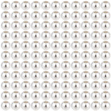 Messing Perler – Runde, Langtidsholdbar Forsølvet (4x3mm) 400 stk. - Uniq Perler - 122555