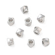 Messing Perler – Twistet , Langtidsholdbar Platinbelagt (3,5x3,5x3mm) 6 stk. - Uniq Perler - 122556