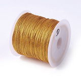Metallic Broderitråd – Guld (0,6mm, 33 meter) - Uniq Perler - 126454