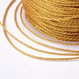 Metallic Broderitråd – Guld (0,6mm, 33 meter) - Uniq Perler - 126454