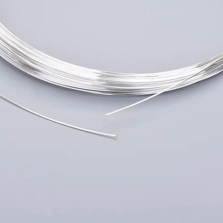 Metervarer etc. Smykketråd/Wire, Sterling Sølv 925, 0,3mm, 1m