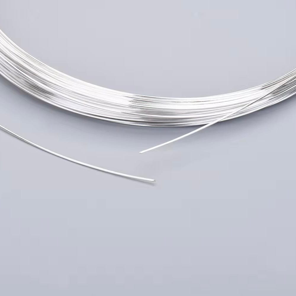 Metervarer etc. Sterling Sølv Smykketråd/Wire, 0,85mm (Halv Hård)
