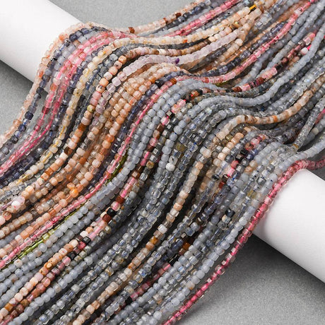 Mix Gemstone Beads – Faceted Cube Beads (4 - 5mm) - Uniq Perler - 116842