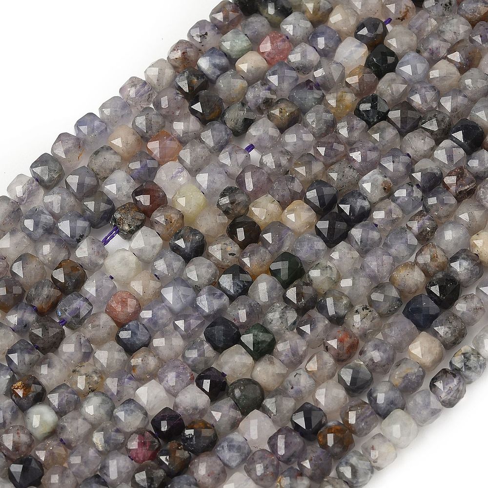 Mix Ædelsten Perler – Facetterede Kube Perler (4 - 5mm) - Uniq Perler - 