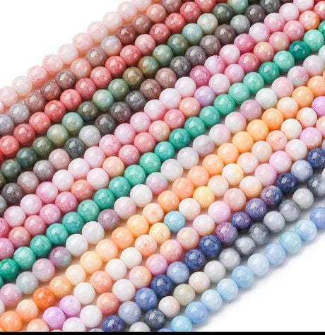 Mix Perler, Assorteret Farver, 8mm, (10 Strenge) - Uniq Perler - 116172