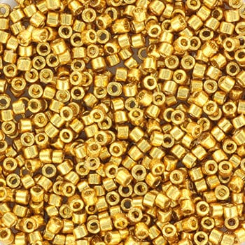 miyuki beads Miyuki delica's 11/0 - duracoat galvanized gold 1832