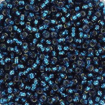 miyuki beads Miyuki seed beads 11/0 - silverlined dyed blue zircon 1425