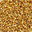 Miyuki Cut Perler – DBC 31, 24K Gold Plated (11/0) - Uniq Perler - 122194