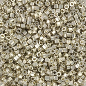 Miyuki Delica Cut Perlen, DB 35, Galvanized Silber, 11/0 - Uniq Perler - 4964281