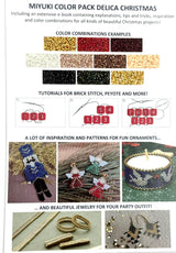 Miyuki Delica Julesæt – 16 Farver Inkl. E - bog - Uniq Perler - 1111489876