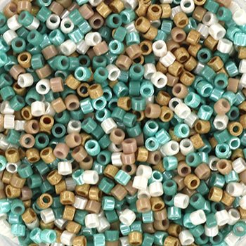 Miyuki Delica Pärlor – Blue Beach Mix58 (11/0) - Uniq Perler - 