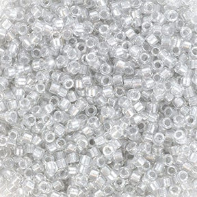 Miyuki Delica Perlen, DB 0271, Funkelndes Silber Grau Umrandetes Kristall, 11/0 - Uniq Perler - 0001489083