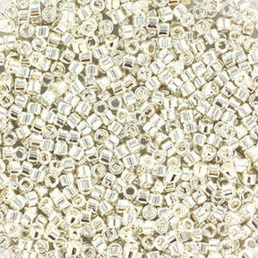Miyuki Delica Perlen, DB 0551, Bright Sterling Plated, 11/0 - Uniq Perler - 454588