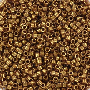 Miyuki Delica Perler, DB 115, Gold Luster Dark Topaz, 11/0 - Uniq Perler - 114337