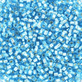 Miyuki Delica Perler – DB 1209, Silverlined Ocean Blue (11/0) - Uniq Perler - DB-1209-100