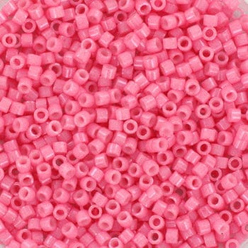 Miyuki Delica Perler, DB 1371, Opaque Dyed Carnation Pink, 11/0 - Uniq Perler - 12568