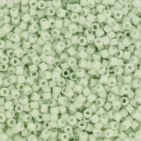 Miyuki Delica Beads, DB 1516, Opaque Matte Light Mint, 11/0 - Uniq Perler - 113695