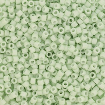 Miyuki Delica Perler, DB 1516, Opaque Matte Light Mint, 11/0 - Uniq Perler - 113695