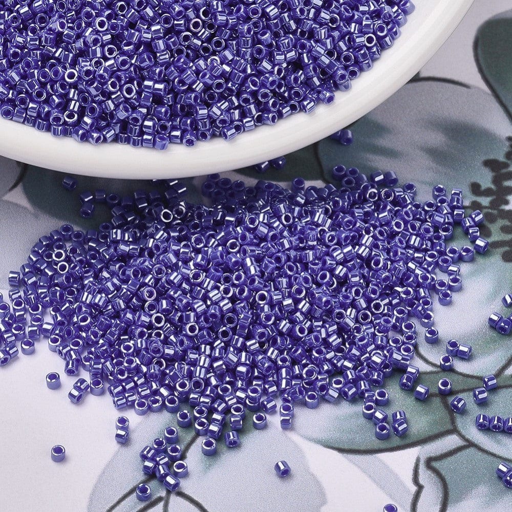 Miyuki Delica Perler, DB 1569, Opaque Cyan Blue Luster, 11/0 - Uniq Perler - 0001489139