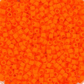Miyuki Delica Beads, DB 1583, Opaque Matte Mandarin, 11/0 - Uniq Perler - 0001489091