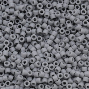 Miyuki Delica Perlen, DB 1589, Opaque Matte Ghost Grau 11/0 - Uniq Perler - 2223674