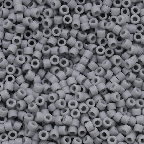 Miyuki Delica Perler, DB 1589, Opaque Matte Ghost Gray 11/0 - Uniq Perler - 2223674