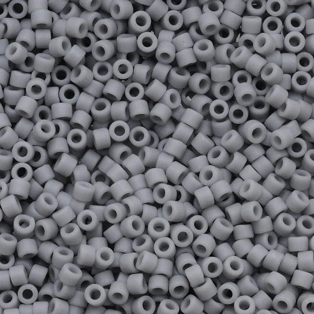 Miyuki Delica Perler, DB 1589, Opaque Matte Ghost Gray 11/0 - Uniq Perler - 2223674