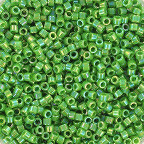 Miyuki Delica Perler – DB 163, Opaque AB Green (11/0) - Uniq Perler - DB-163-100