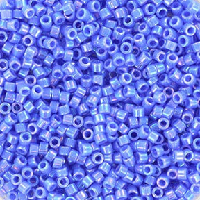 Miyuki Delica Beads, DB 167, Opaque Ab Medium Blue, 11/0 - Uniq Perler - 114340
