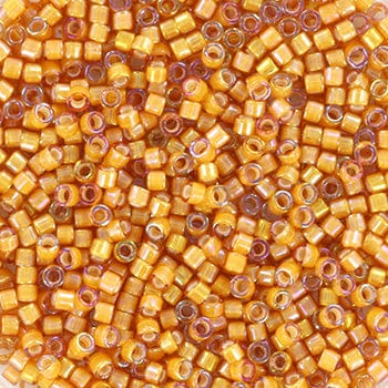 Miyuki Delica Perler - DB 1778, White Lined AB Topaz, 11/0 - Uniq Perler - 113311