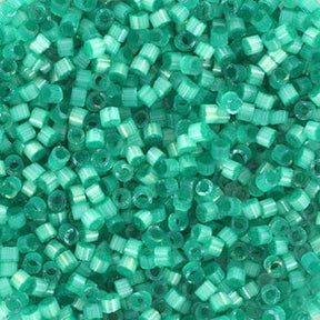 Miyuki Delica Beads, DB 1813, Silk Satin Dyed Aqua Green, 11/0 - Uniq Perler - 113313