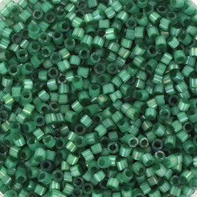 Miyuki Delica Beads, DB 1814, Silk Satin Dyed Emerald, 11/0 - Uniq Perler - 113314