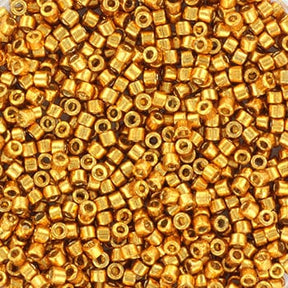 Miyuki Delica Perler, DB 1833, Duracoat Galvanized Yellow Gold, 11/0 - Uniq Perler - 113315